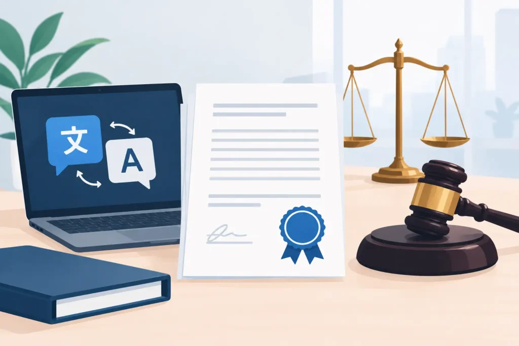 Traducción certificada para trámites y juicios