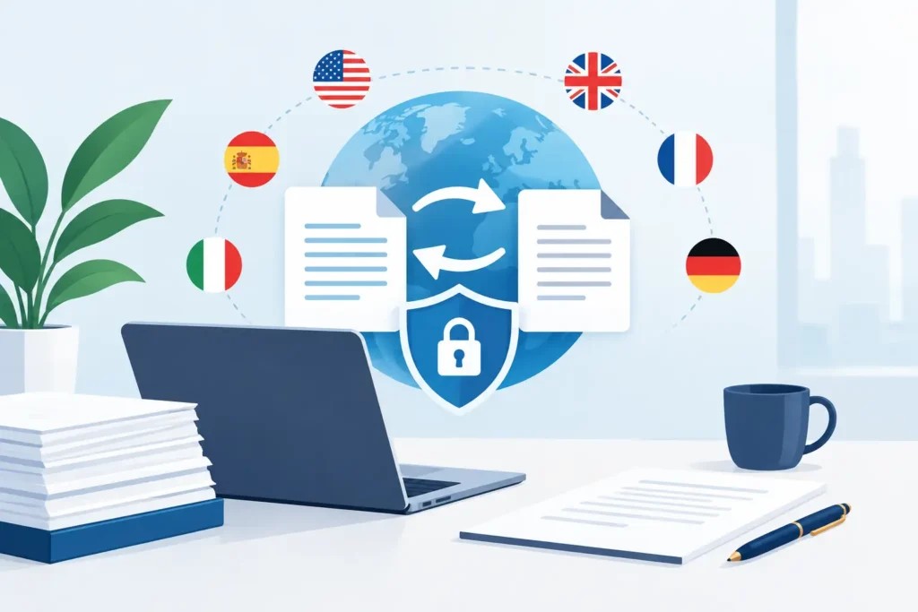 Traducción de documentos corporativos sin riesgos