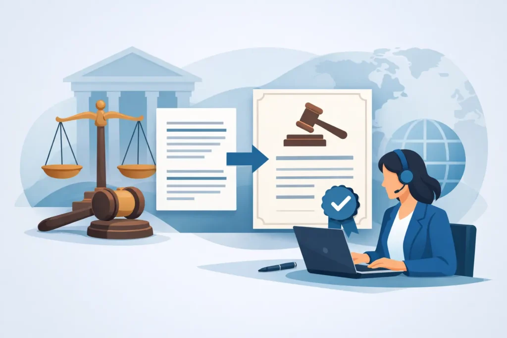 Traducción de sentencia judicial con validez