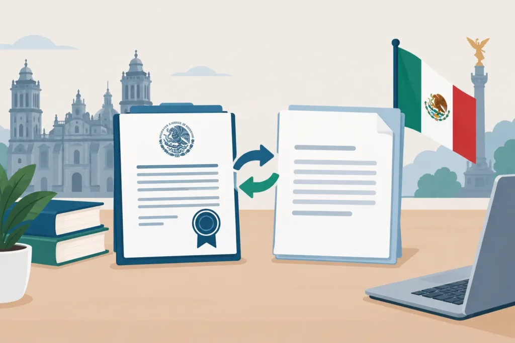 Traducción oficial vs simple para trámites en México