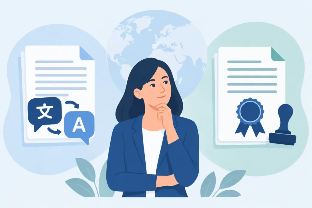 Traducción simple vs certificada: ¿cuál corresponde?